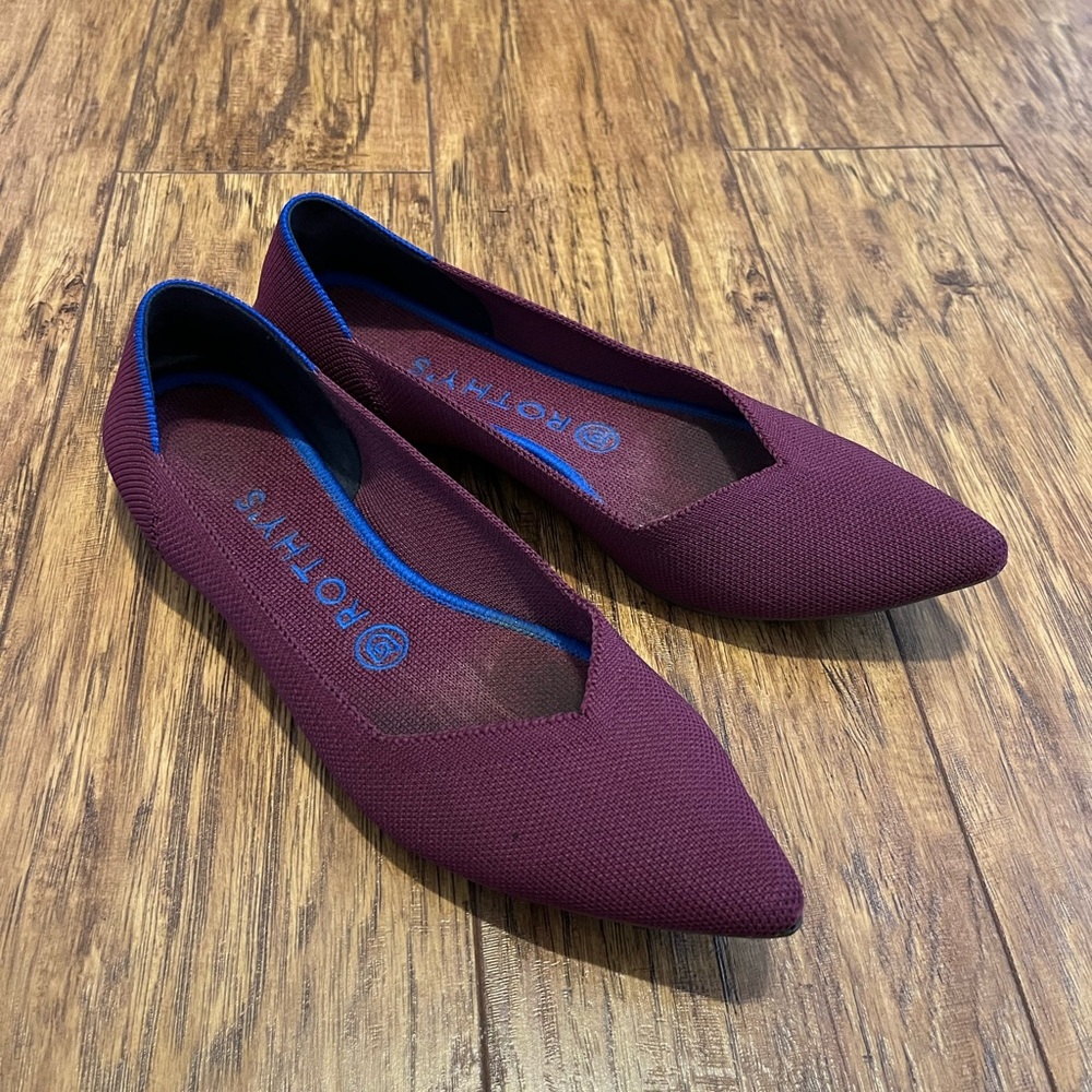 Rothy's Purple Point I Flats